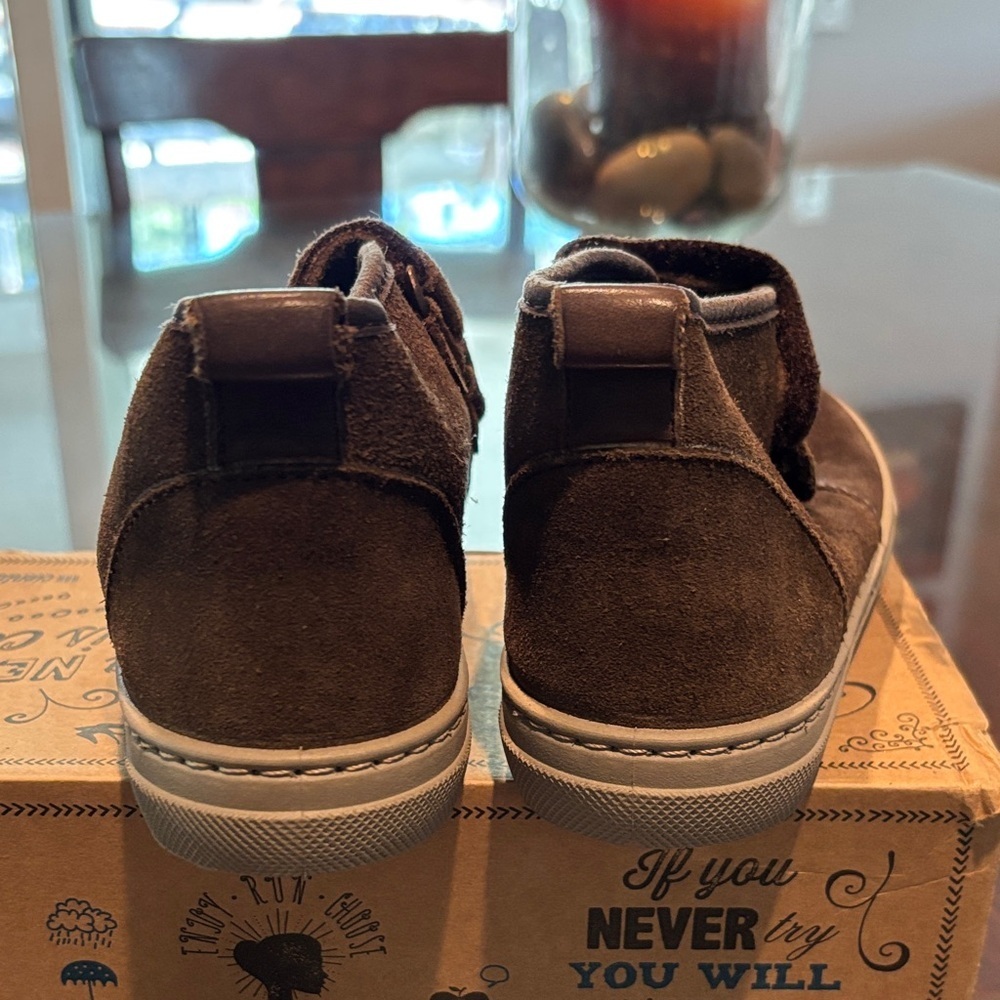 Cienta Brown Suede Kids Boot Sneakers - Picture 3 of 11